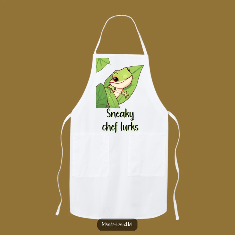 Funny Monitor Lizard Apron: Mischievous Kitchen Guard