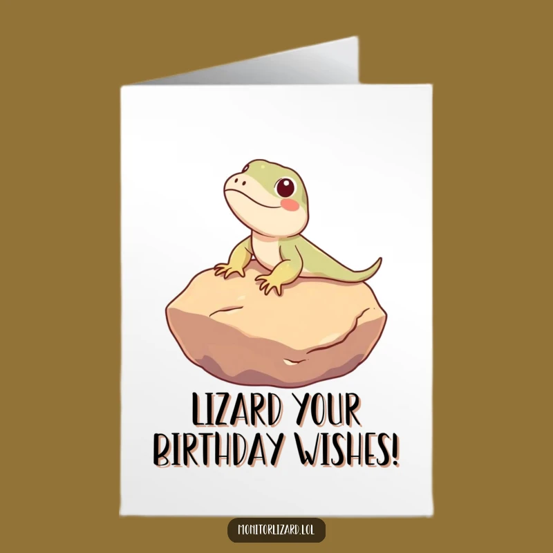 Free Printable Birthday Card: Chillin' Lizard Sun Fun, Your Relaxed Funny Downloadable Gift!